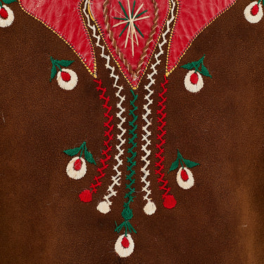 ARCHIVE - 1960s True Vintage Brown Suede Embroidered Afghan Coat