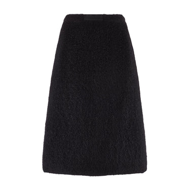 ARCHIVE - 1962 Givenchy Haute Couture Black Angora Wool Skirt Suit