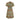 1960s Mustard Paisley Silk Short-Sleeve Pleated Dress