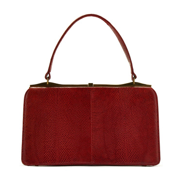 1960s Red Leather Bag by Riviera