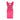 1960s Shocking Pink Silk Shift Dress with Beaded Bodice