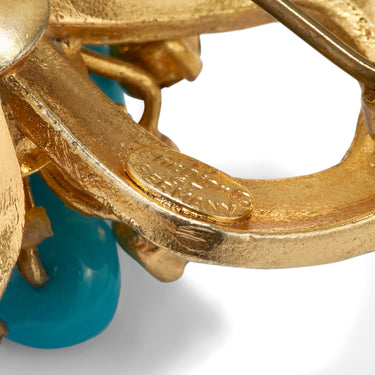 ARCHIVE - 1967 Christian Dior Turquoise Bow Brooch