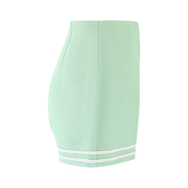1971 Pierre Cardin Documented Couture Green Linen Dress with Shorts