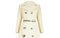 1970s Cardin-esque Couture Cream Wool Double-Breasted Coat