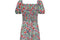 1970s Smocked Floral Maxi Dress