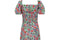 1970s Smocked Floral Maxi Dress