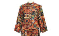 1970s Janet Moira Colourful Pattern Print Skirt Suit