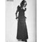 1970s Madame Gres Haute Couture Black Silk & Lace Dress