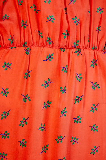 ARCHIVE - 1970s Louis Feraud Haute Couture Orange Silk Dress