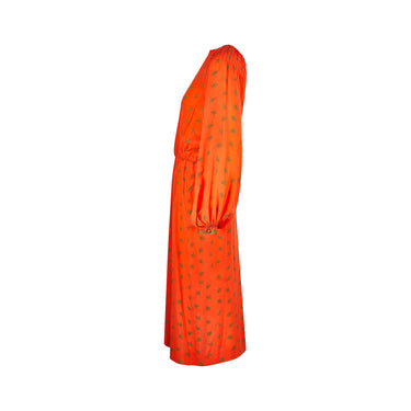ARCHIVE - 1970s Louis Feraud Haute Couture Orange Silk Dress