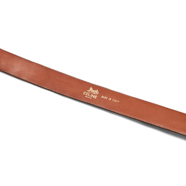 ARCHIVE - 1968 Documented Celine Dark Brown Horse Bit Belt with Box