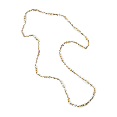1978 Chanel Haute Couture Documented Gold and Seed Pearl Necklace