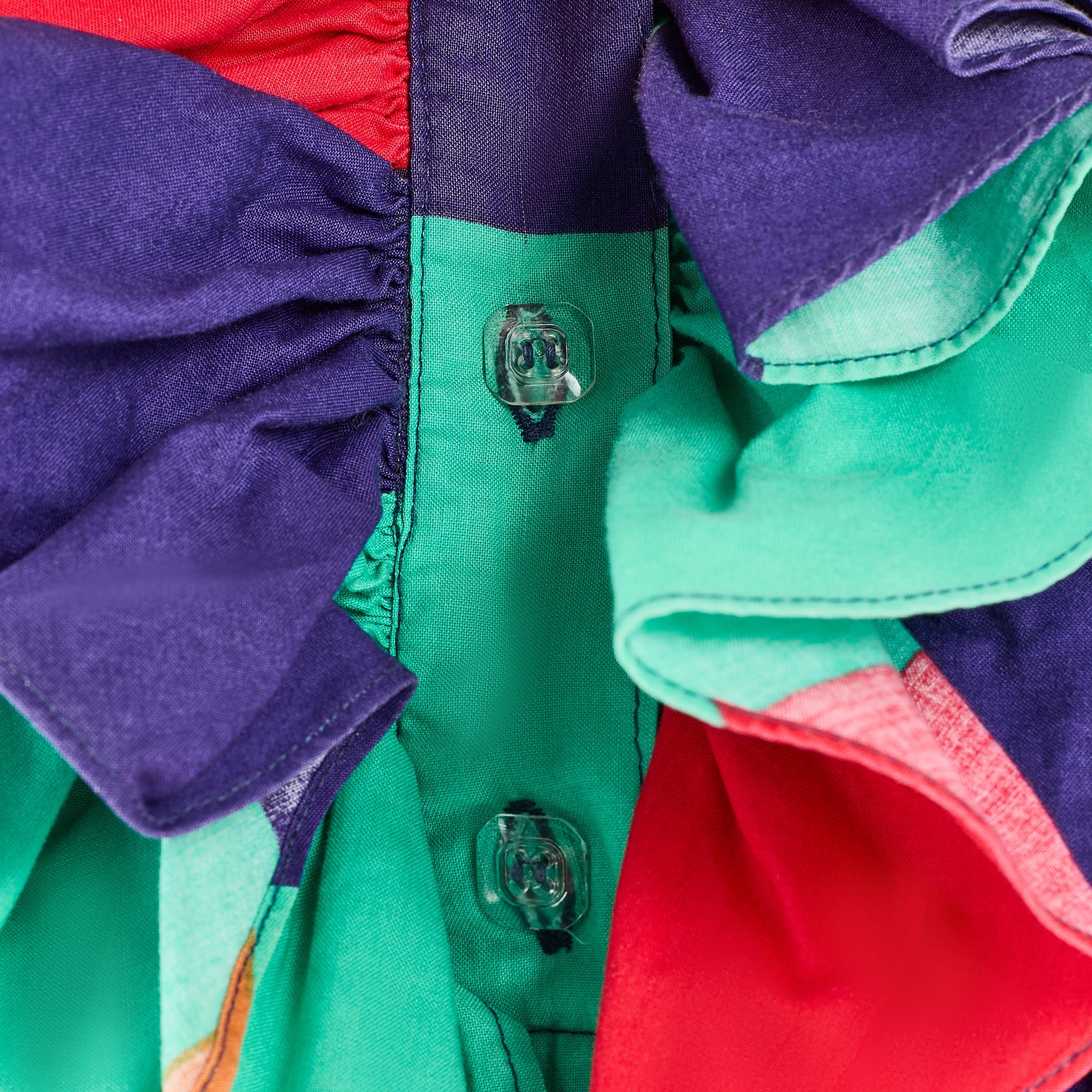 1970s Fenno Sport Rainbow Cotton Patchwork Dress – CIRCA VINTAGE