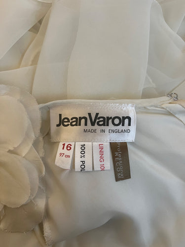 ARCHIVE - 1970s Jean Varon Cream Georgette Tiered Maxi Dress