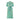 1970s Jeff Banks Seafoam Green Dress with Floral Print