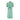 1970s Jeff Banks Seafoam Green Dress with Floral Print