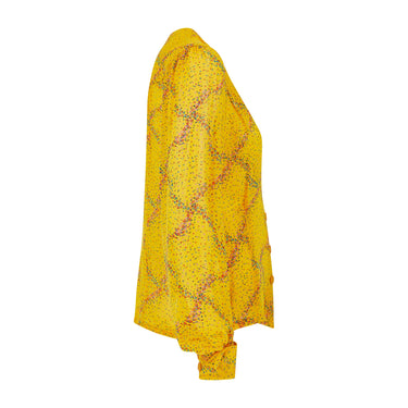 ARCHIVE - 1970s Jeff Banks Sunshine Yellow Crepe Shirt