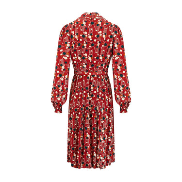 1970s Jeff Banks for Clobber Russet Printed Shirtwaister Dress