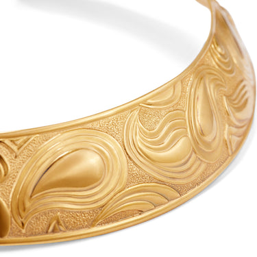 ARCHIVE - 1970s Lanvin Gold Tone Torque Necklace