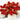 1990s Stanley Hagler Large White and Red Flower Brooch