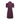 1970s Stirling Cooper Aubergine Wool Zip Up Dress