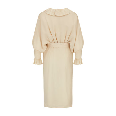 ARCHIVE - 1970s Yuki for Rembrandt Cream Crepe Dress