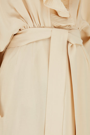 ARCHIVE - 1970s Yuki for Rembrandt Cream Crepe Dress
