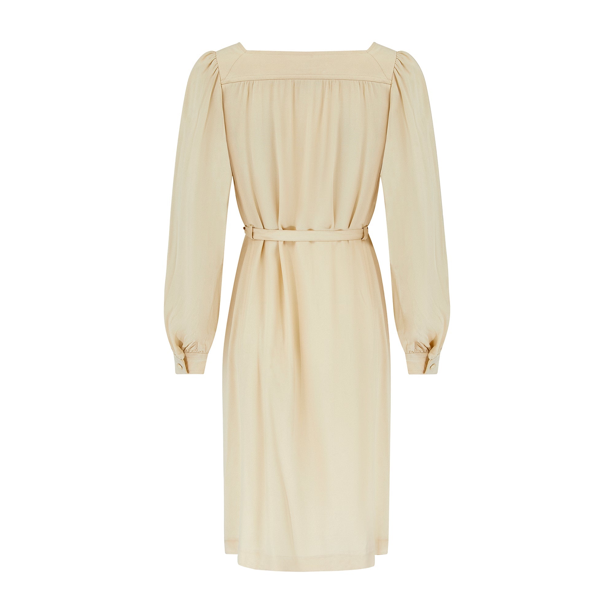 yves saint laurent cream dress Yves Saint Laurent F/W 1975 Vintage Cream Gold Goddess Pleated Gown at 1stDibs