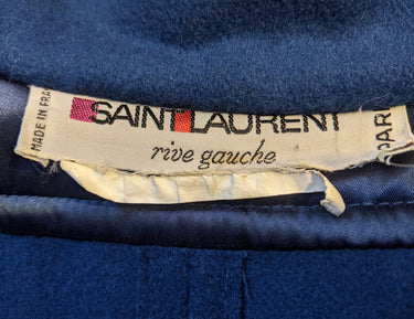 ARCHIVE - 1976 Ballets Russes Yves Saint Laurent Peacock Blue Cape