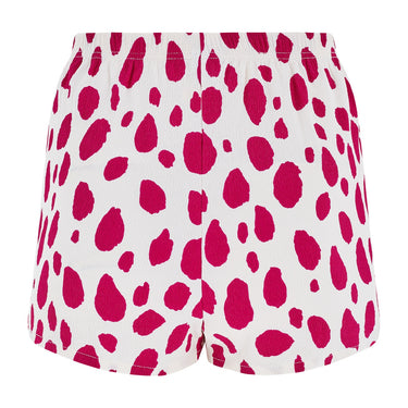 1980s Christian Dior Magenta and White Spotted 3 Piece Beach Outfit