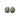 ARCHIVE - 1990s Ciner Black and White Clip On Earrings with Faux Jade Gemstones