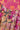 1980s Terence Nolder Pink Orange Lame Patterned Pleated Midi Skirt