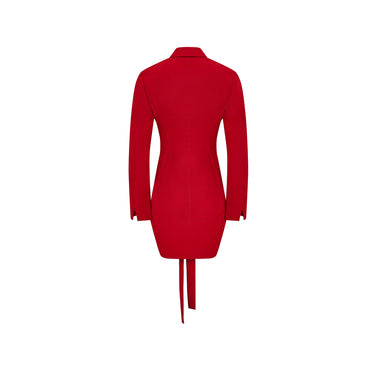 ARCHIVE - Fall 1988 Documented Alaia Red Corset Style Jacket