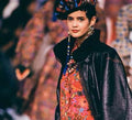 1990 Yves Saint Laurent Colourful Abstract Print Shirtwaister Dress
