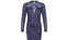 1990s Bob Mackie Blue Beaded and Sequinned Dress