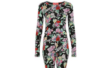 ARCHIVE - 1990s Emanuel Ungaro Floral Lycra Trouser Suit