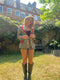 1990s Moschino Monochrome and Red Striped Novelty Short Suit