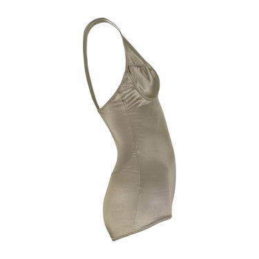 ARCHIVE - 1987 Alaia Runway Documented Pewter Swimsuit