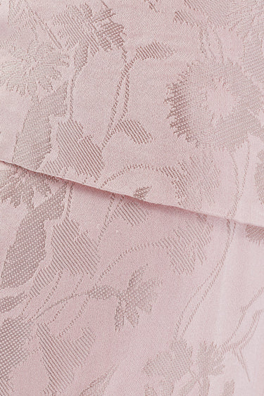 1999 Chloe Runway Documented Pink Jacquard Low-Back Gown