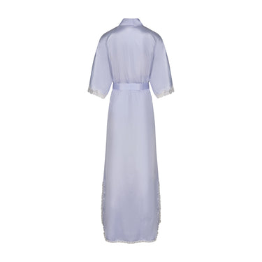 ARCHIVE - 1990s Christian Dior Lilac Satin Slip with Matching Robe