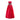 1990s Escada Couture Red Silk Taffeta and Metallic Lace Gown