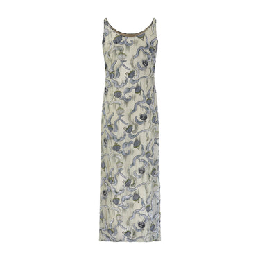 ARCHIVE - S/S 1998 Runway Giorgio Armani Beaded Chinoiserie Slip Dress