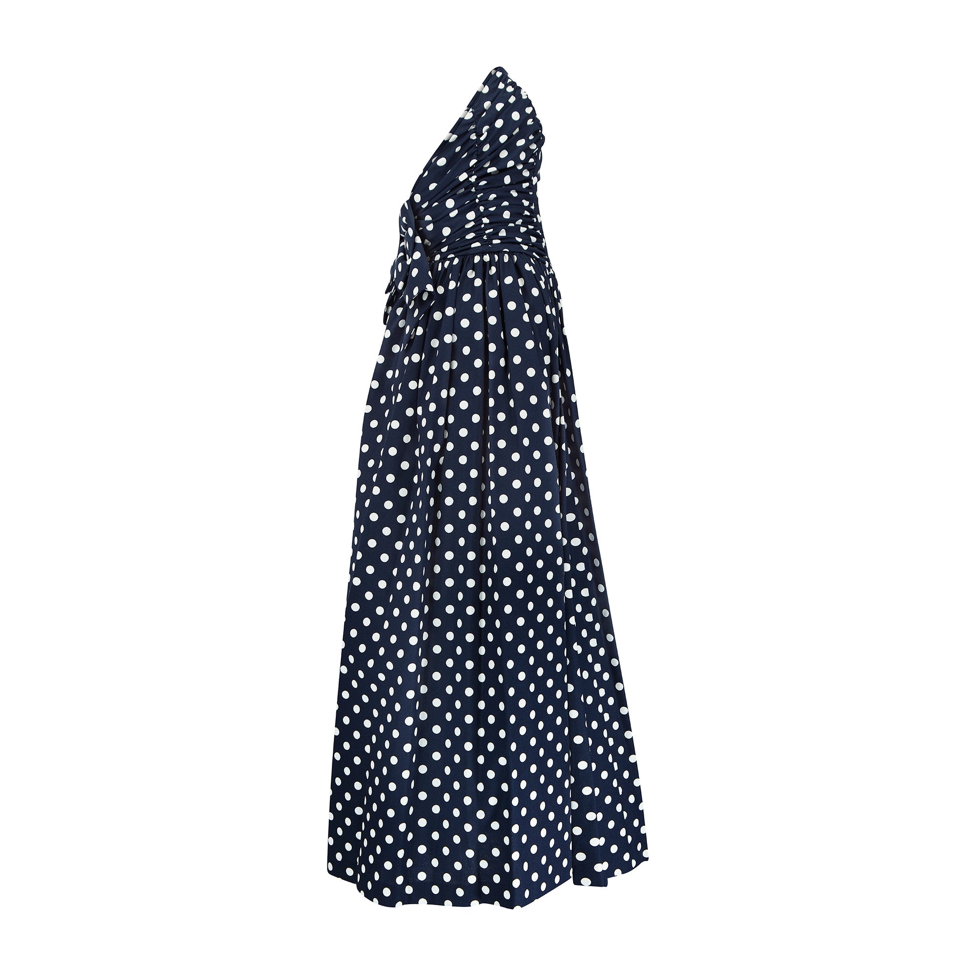 laura ashley navy blue dress Laura Ashley Vintage Navy Blue Velvet Maxi Dress Cowl Neck Bow Back USA 12 UK 14
