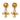 1993 Chanel Gold and Pearl and Quatrefoil Drop CC Earrings