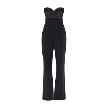 1996 Chanel Runway Documented Haute Couture Black Jumpsuit and Jacket