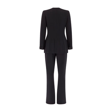 1996 Chanel Runway Documented Haute Couture Black Jumpsuit and Jacket