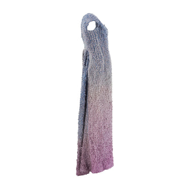 ARCHIVE - 1997 Christian Lacroix Haute Couture Knitted Lilac and Blue Dress