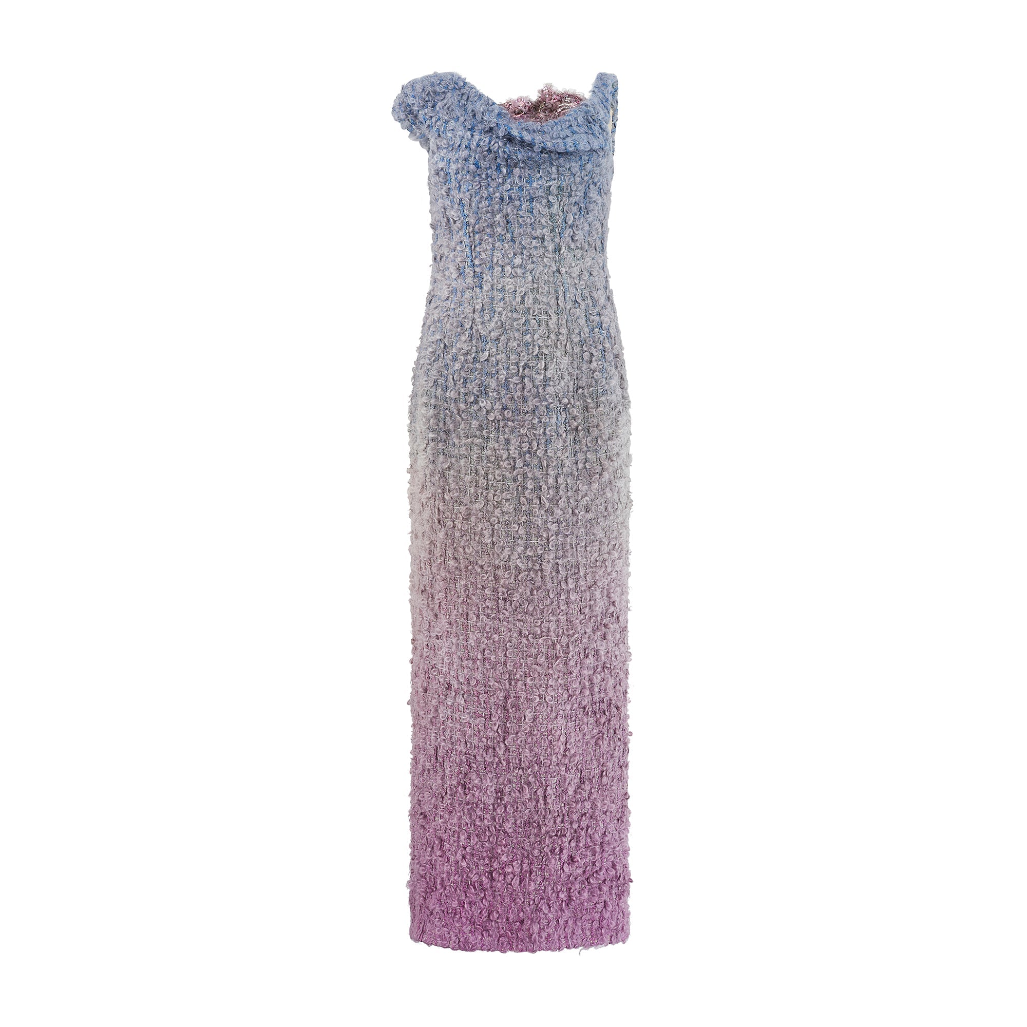 ARCHIVE - 1997 Christian Lacroix Haute Couture Knitted Lilac and Blue CIRCA VINTAGE ARCHIVE - 1997 Christian Lacroix Haute Couture Knitted Lilac and Blue CIRCA VINTAGE