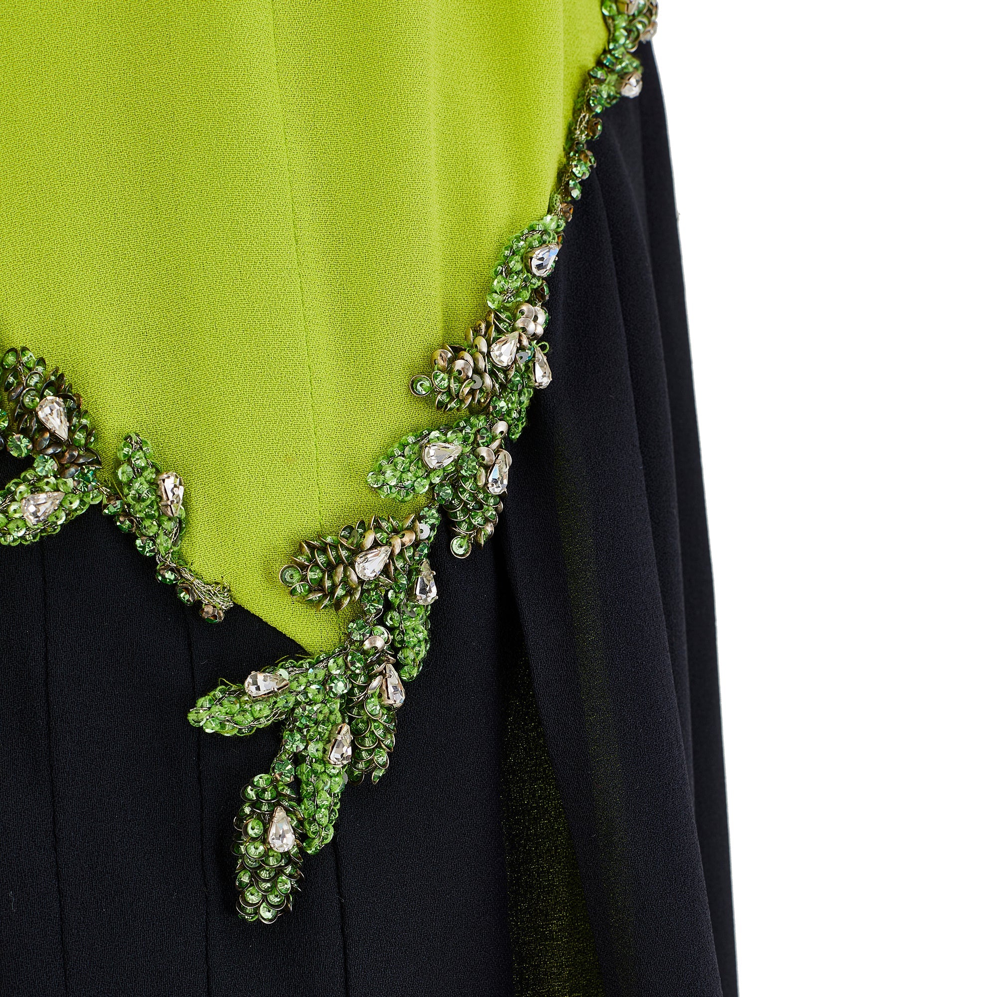 Green Versace Robe 1997 Runway Documented Versace Lime Green Embellished Dress – CIRCA VINTAGE