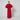1970s John Bates Red Crepe Maxi-Dress with Sequin Rocket Applique
